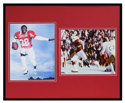 George Rogers Signed Framed 16x20 Photo Set South Carolina Heisman