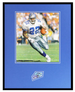 Emmitt Smith Signed Framed 16x20 Photo Display JSA Dallas Cowboys Florida