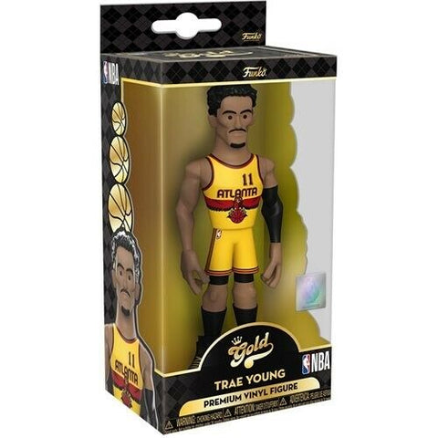 NEW SEALED 2022 Funko Gold NBA Hawks Trae Young 5" Action Figure