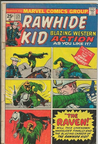 Rawhide Kid #125 ORIGINAL Vintage 1975 Marvel Comics 