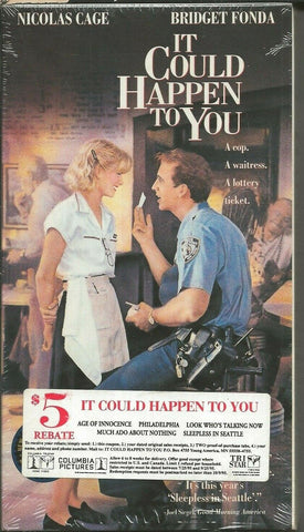 It Could Happen to You VINTAGE VHS Cassette Nicolas Cage Bridget Fonda