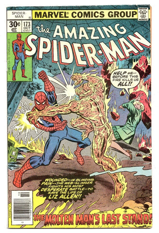 Amazing Spider-Man #173 VINTAGE 1977 Marvel Comics Molten Man