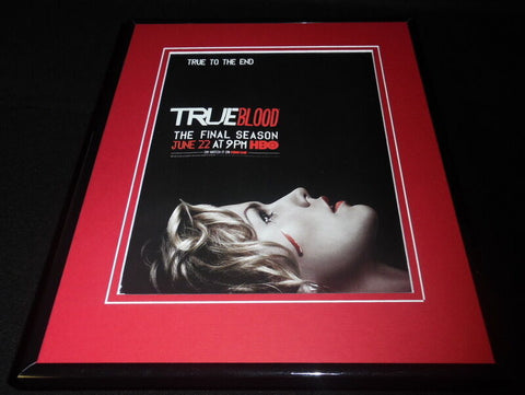 True Blood 2014 Final Season Framed 11x14 ORIGINAL Advertisement HBO