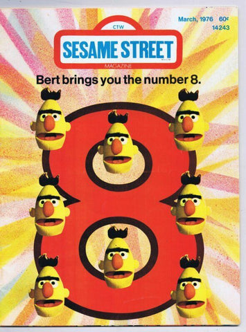 ORIGINAL Vintage March 1976 Sesame Street Magazine Bert 