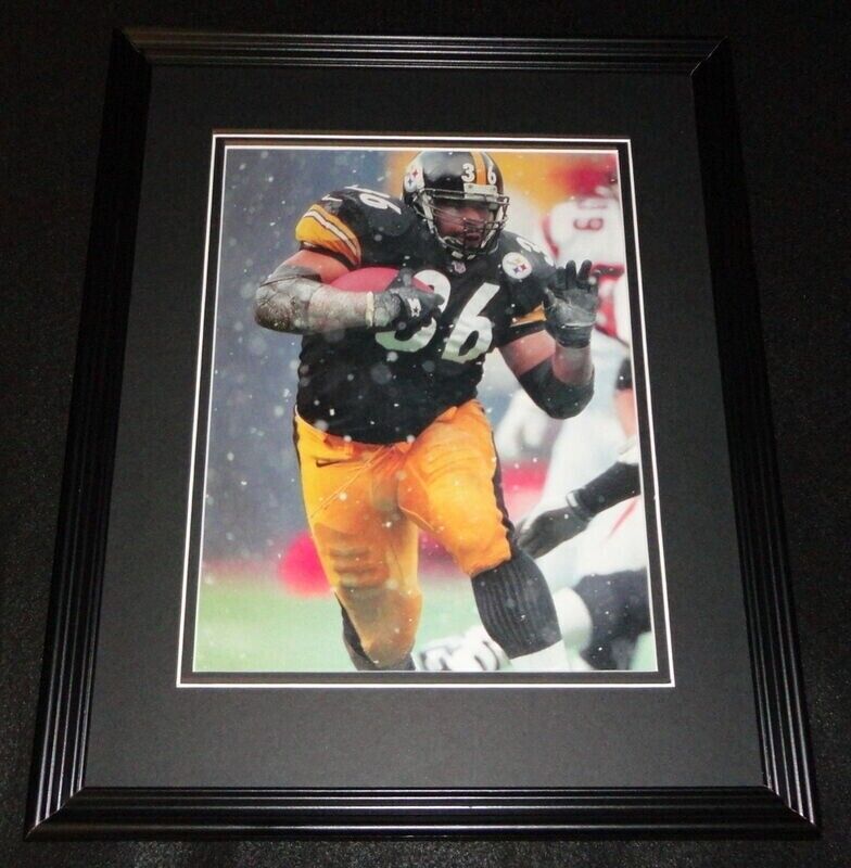 Jerome Bettis 1997 Steelers Snow vs Bengals Framed 11x14 Photo Display