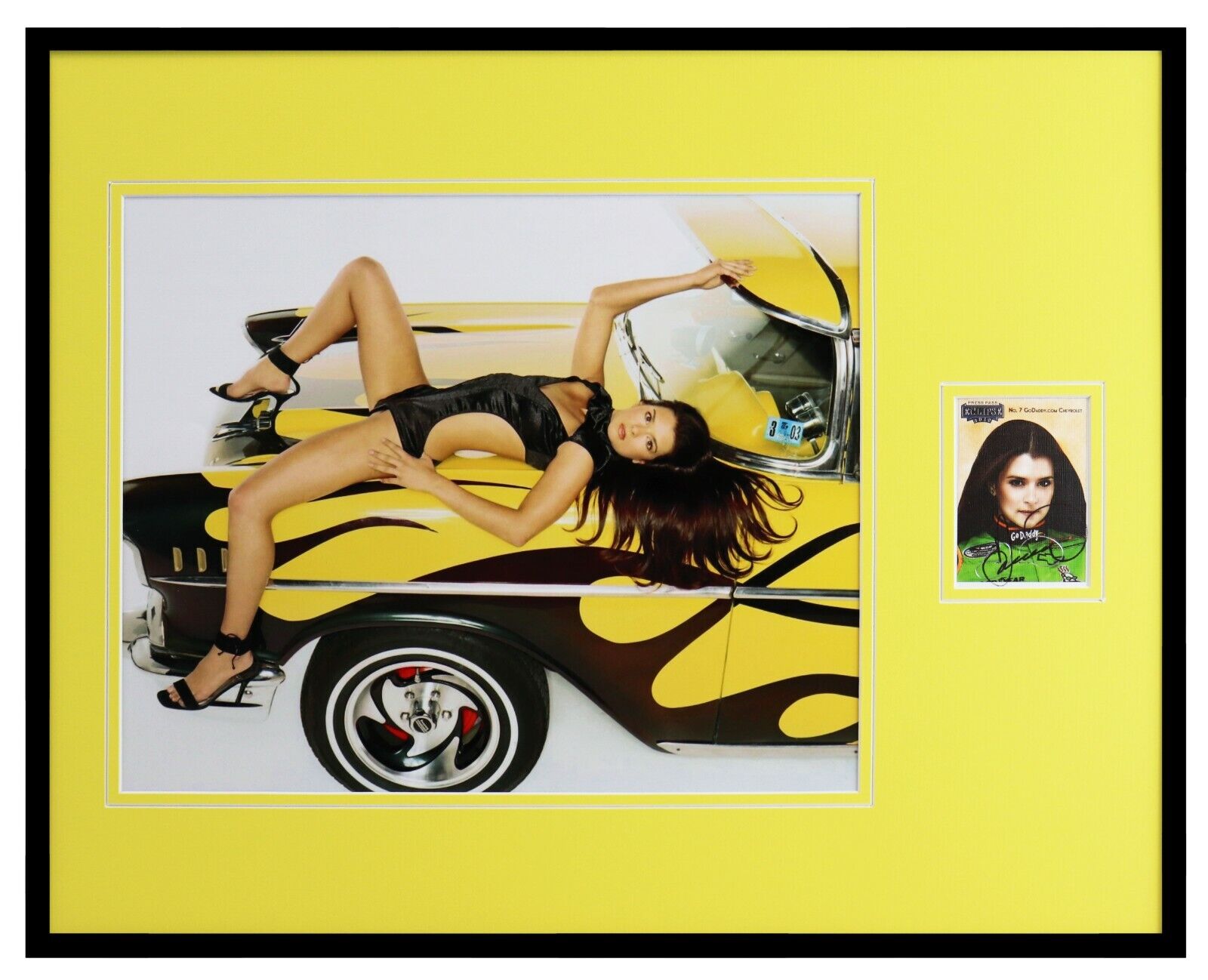 Danica Patrick Signed Framed 16x20 Photo Poster Display JSA