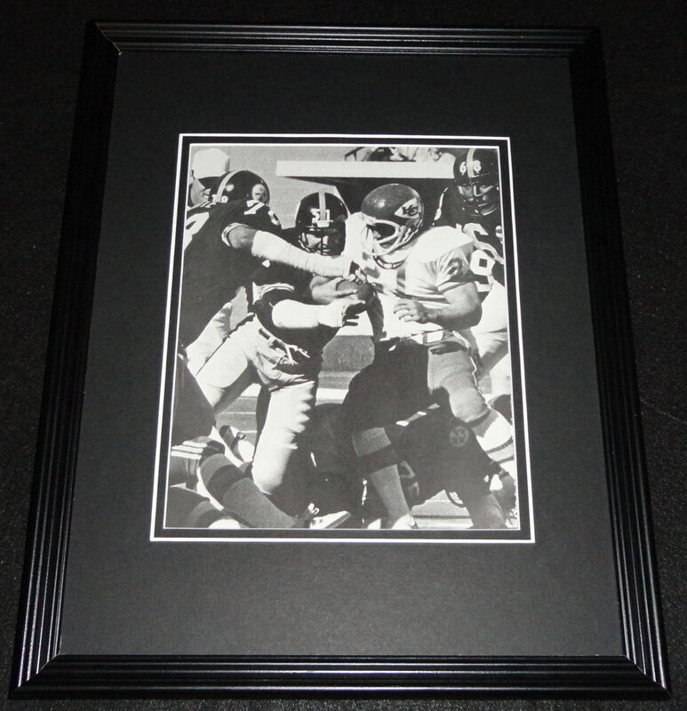 Dwight White Loren Toews Steelers vs Chiefs Framed 11x14 Photo Display 