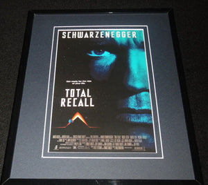 Total Recall Framed 8x10 Repro Poster Display Arnold Schwarzenegger Sharon Stone