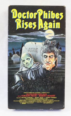 Doctor Phibes Rises Again VINTAGE VHS Cassette Vincent Price