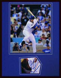 Adrian Gonzalez Signed Framed 11x14 Photo Display Dodgers