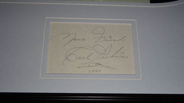 Carl Perkins Signed Framed 1962 Tennessee Record Album Display JSA