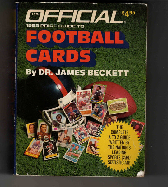 1988 Official Price Guide to Football Cards by Dr James Beckett