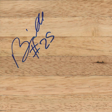 Al Jefferson Signed 6x6 Floorboard Hornets Jazz Celtics