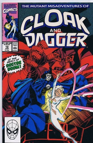 Cloak and Dagger #12 ORIGINAL Vintage 1990 Marvel Comics Doctor Doom