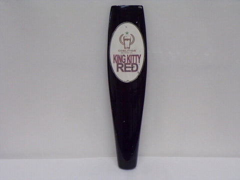 ORIGINAL Vintage Coalition Brewing King Kitty Red Beer Tap Handle