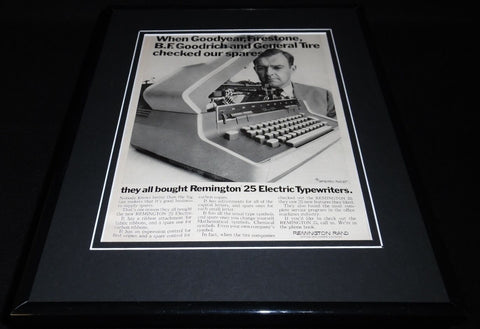 1967 Remington 25 Typewriters Framed 11x14 ORIGINAL Vintage Advertisement