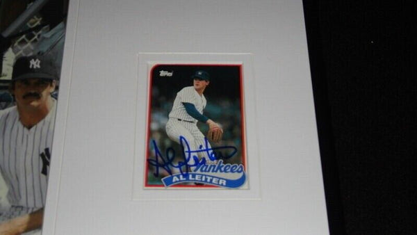 Al Leiter Signed Framed 11x17 Photo Display Yankees Blue Jays