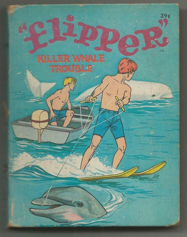 Flipper Killer Whale Trouble ORIGINAL Vintage 1967 Whitman Big Little Book  