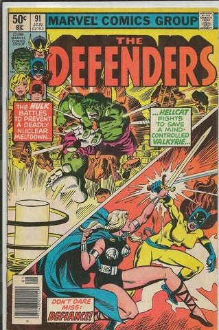 Defenders #91 ORIGINAL Vintage 1981 Marvel Comics