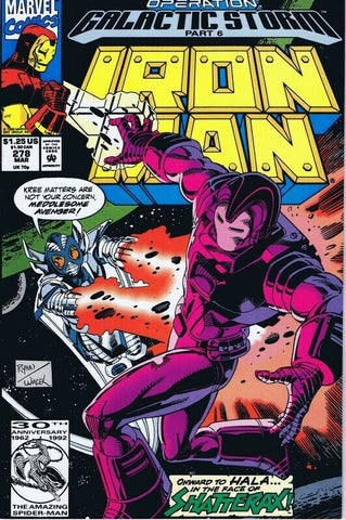 Iron Man #278 ORIGINAL Vintage 1992 Marvel Comics 1st Shatterax