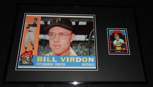 Bill Virdon Pirates Signed Framed 11x17 Photo Display 