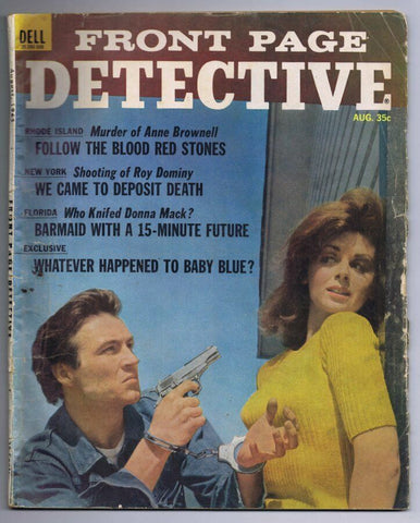 ORIGINAL Vintage August 1965 Front Page Detective Magazine