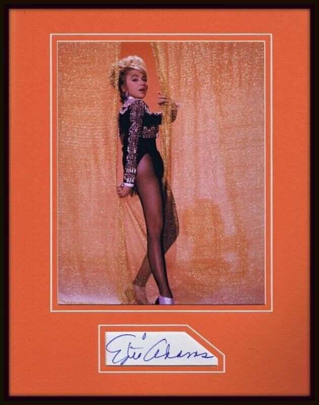 Edie Adams Signed Framed 11x14 Photo Display JSA 