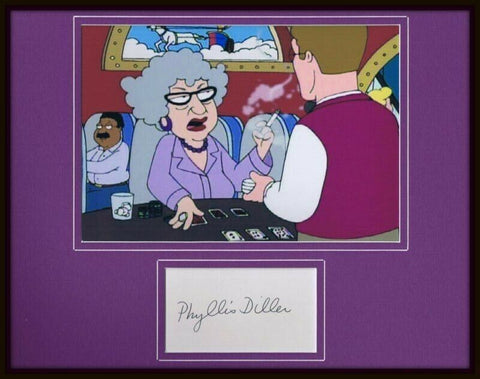 Phyllis Diller Signed Framed 11x14 Photo Display Family Guy