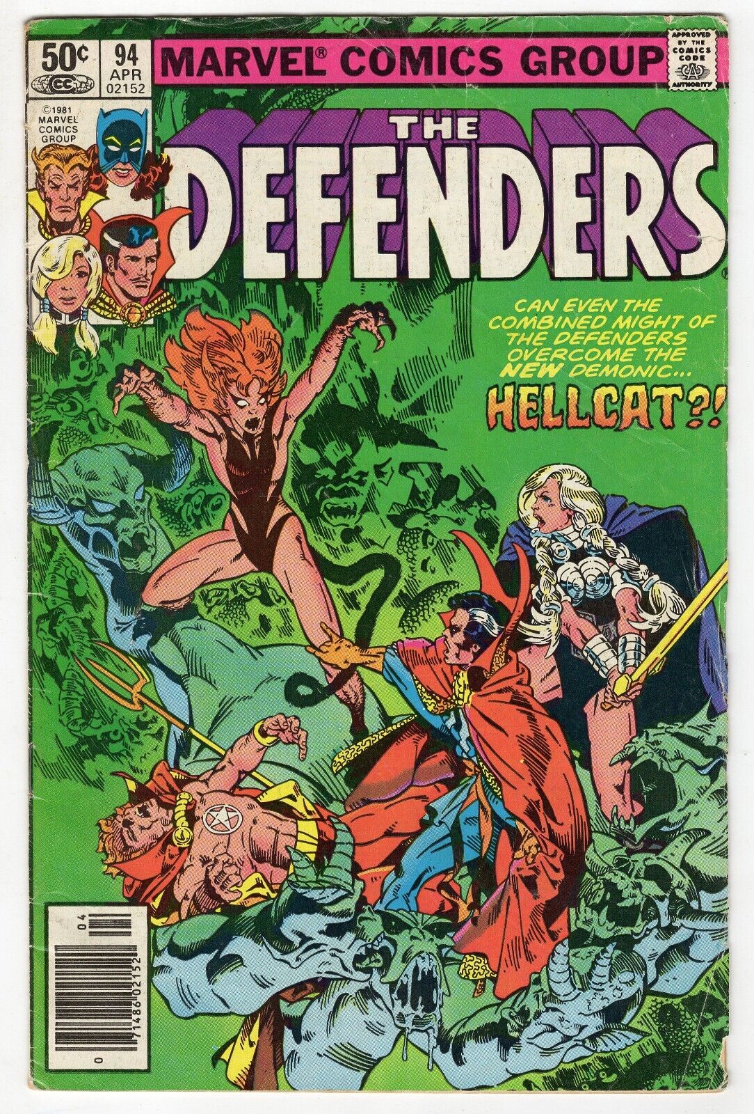 Defenders #94 VINTAGE 1981 Marvel Comics 1st Gargoyle