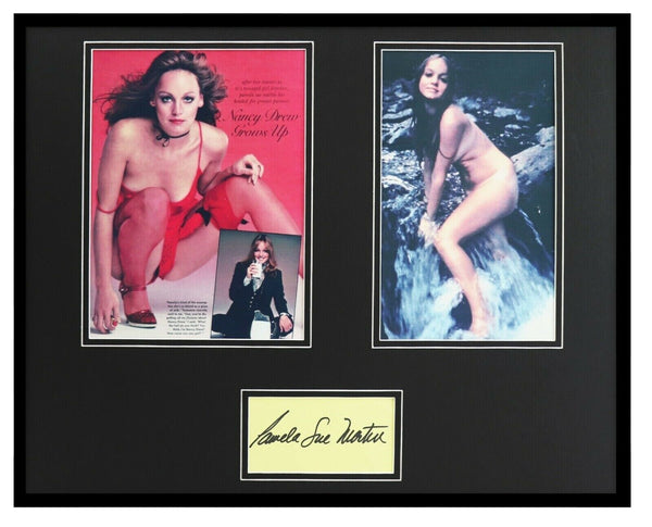 Pamela Sue Martin Signed Framed 16x20 Photo Set Nancy Drew Dynasty