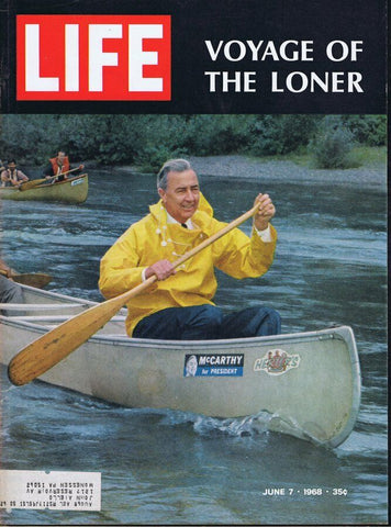 ORIGINAL Vintage Life Magazine June 7 1968 Eugene McCarthy