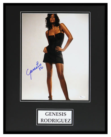 Genesis Rodriguez Signed Framed 16x20 Photo Display JSA Casa De Mi Padre