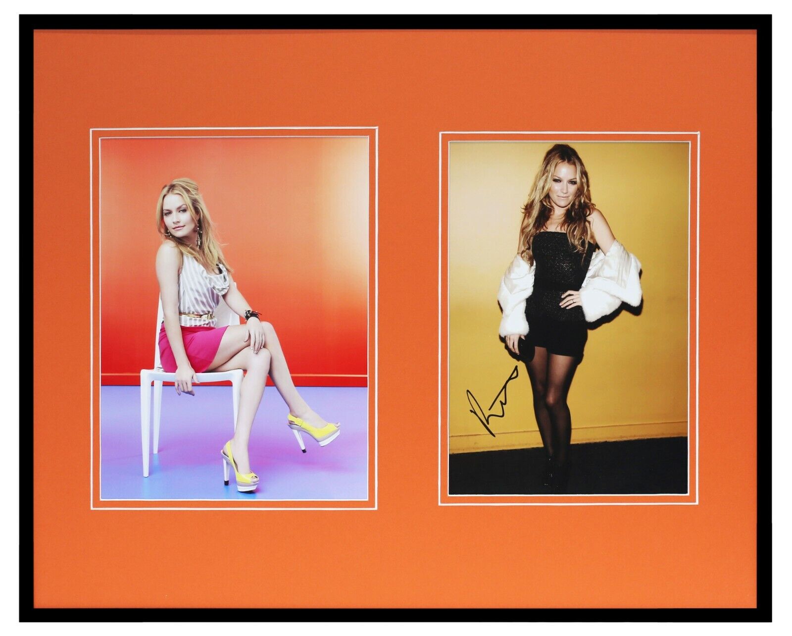 Becki Newton Signed Framed 16x20 Heels Photo Set Ugly Betty HIMYM