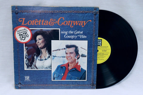 VINTAGE Loretta Lynn Conway Twitty Sing Hits Vinyl Record Album TVP-1010-KO