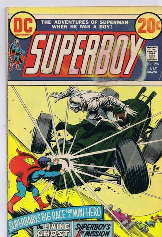 Superboy #196 ORIGINAL Vintage 1973 DC Comics 