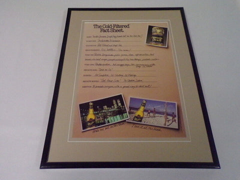 1989 Miller Genuine Draft Beer MGD 11x14 Framed ORIGINAL Vintage Advertisement