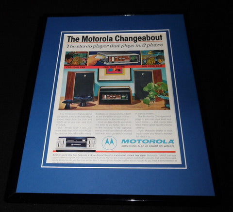 1971 Motorola Changeabout Stereo Framed 11x14 ORIGINAL Advertisement 