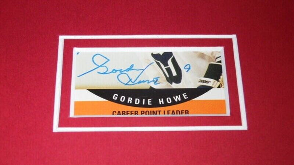 Gordie Howe Signed Framed 16x20 Photo Display Detroit Red Wings JSA