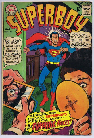 Superboy #145 ORIGINAL Vintage 1968 DC Comics 