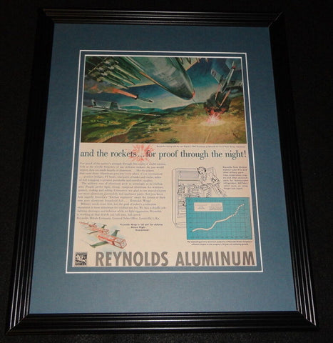 1951 Reynolds Aluminum Framed 11x14 ORIGINAL Vintage Advertisement