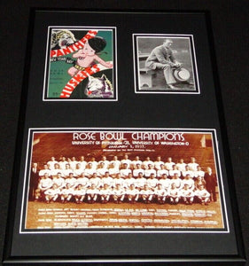 1937 Pitt Panthers Rose Bowl Framed 12x18 Repro Ticket & Team Photo Set