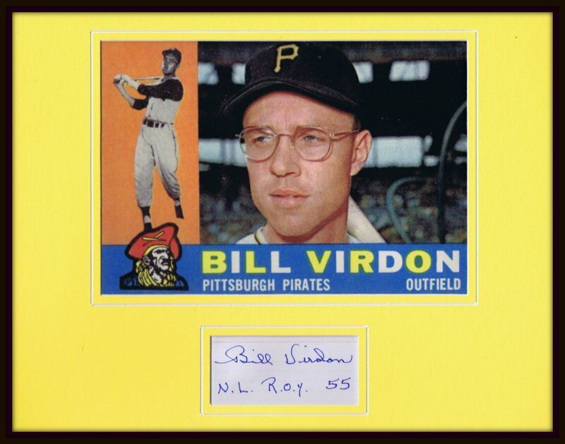 Bill Virdon Signed Framed 11x14 Photo Display Pirates ROY