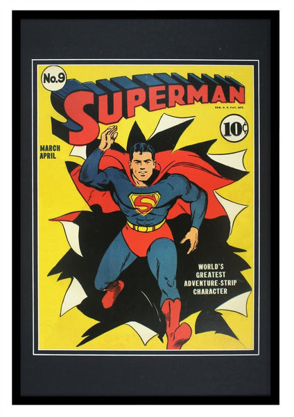 Superman #9 DC Comics Framed 12x18 Official Repro Cover Display