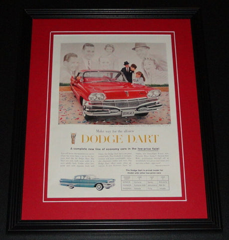 1960 Dodge Dart 11x14 Framed ORIGINAL Vintage Advertisement Poster