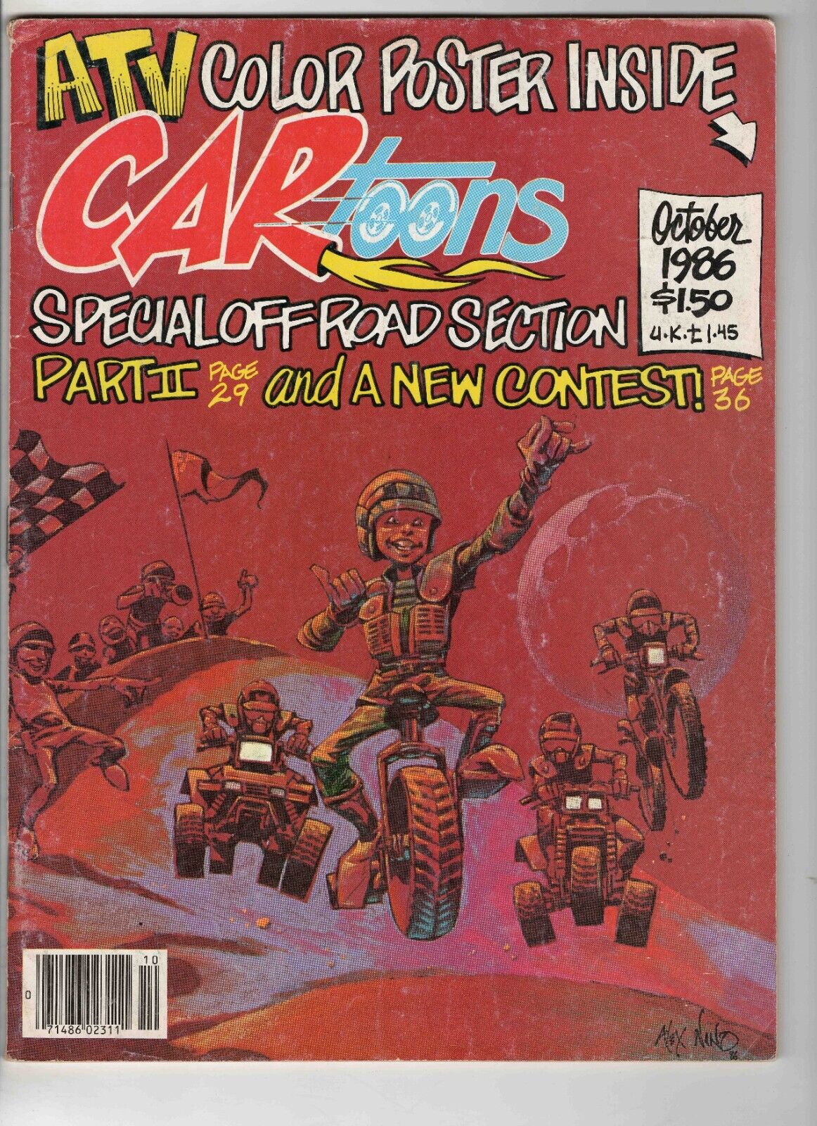 VINTAGE Oct 1986 Car Toons Magazine