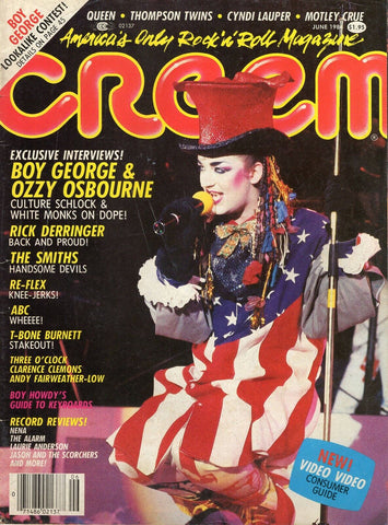 VINTAGE June 1984 Creem Magazine Boy George Ozzy Osbourne Queen Motley Crue