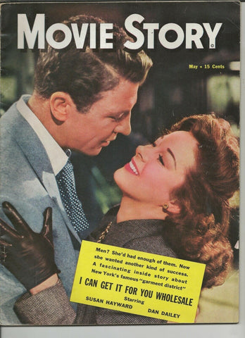 ORIGINAL Vintage May 1951 Movie Story Magazine Susan Hayward Dan Dailey