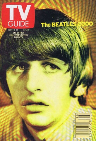 ORIGINAL Vintage Nov 11 2000 TV Guide No Label George Harrison Beatles