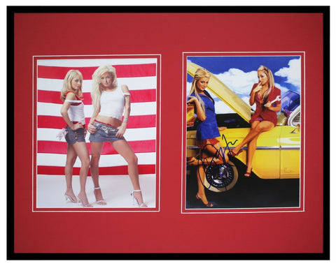 Paris Hilton Signed Framed 16x20 Photo Set The Simple Life w/ Nicole Richie