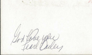 Pearl Bailey Signed 3x5 Index G